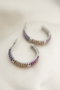 Heliophilia Silver Pendientes de Metal Multicolor CKP9153